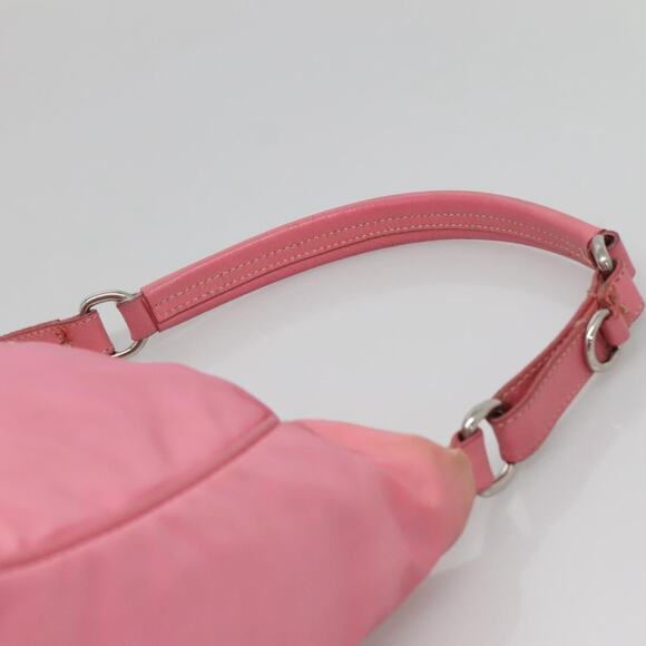 PRADA Shoulder Bag Nylon Pink Silver - Picture 8 of 12